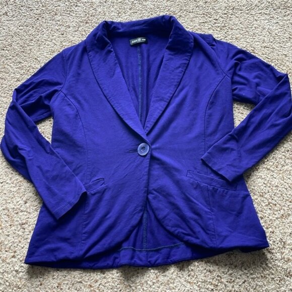 MIIK blue blazer made with rayon from bamboo size M - Picture 1 of 5
